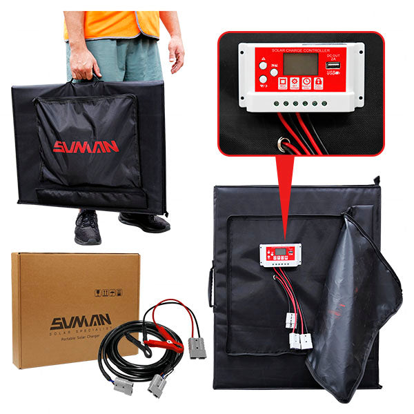 Sunman SMF235M-12
235 Watt eArc portable folding solar blanket featuring mono-PERC cells